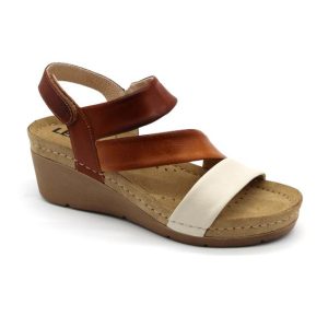 1020 LEON DAMEN LEDERSANDALEN